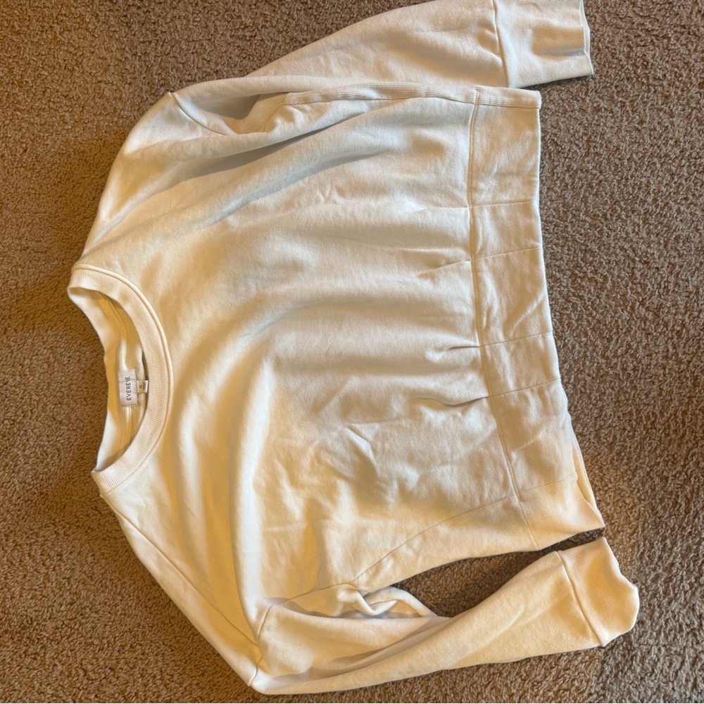 Evereve Cream Knit Top